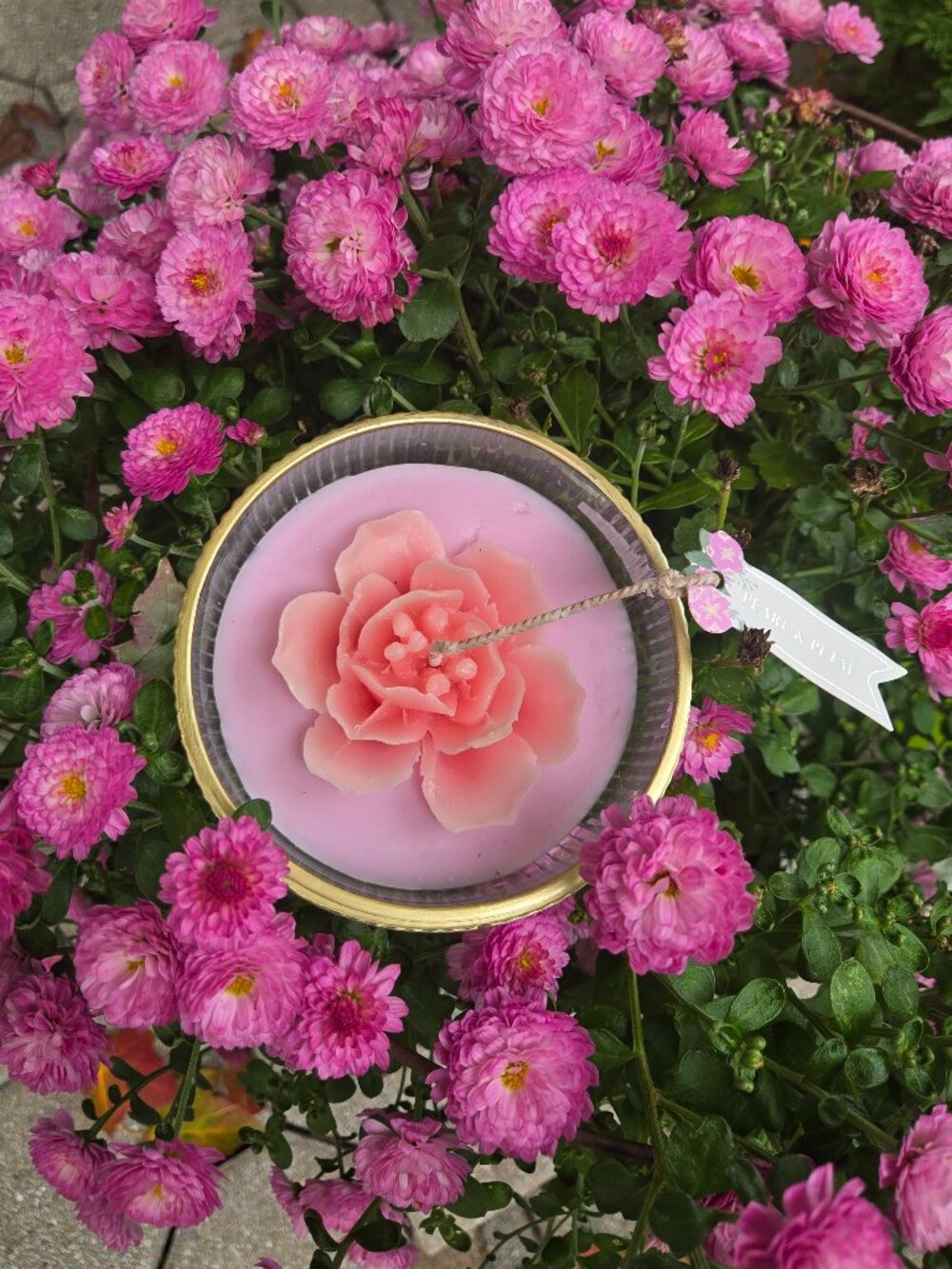 Rose candle